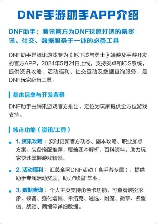 DNF手游助手app功能介绍：游戏辅助利器，专业角色数据管理